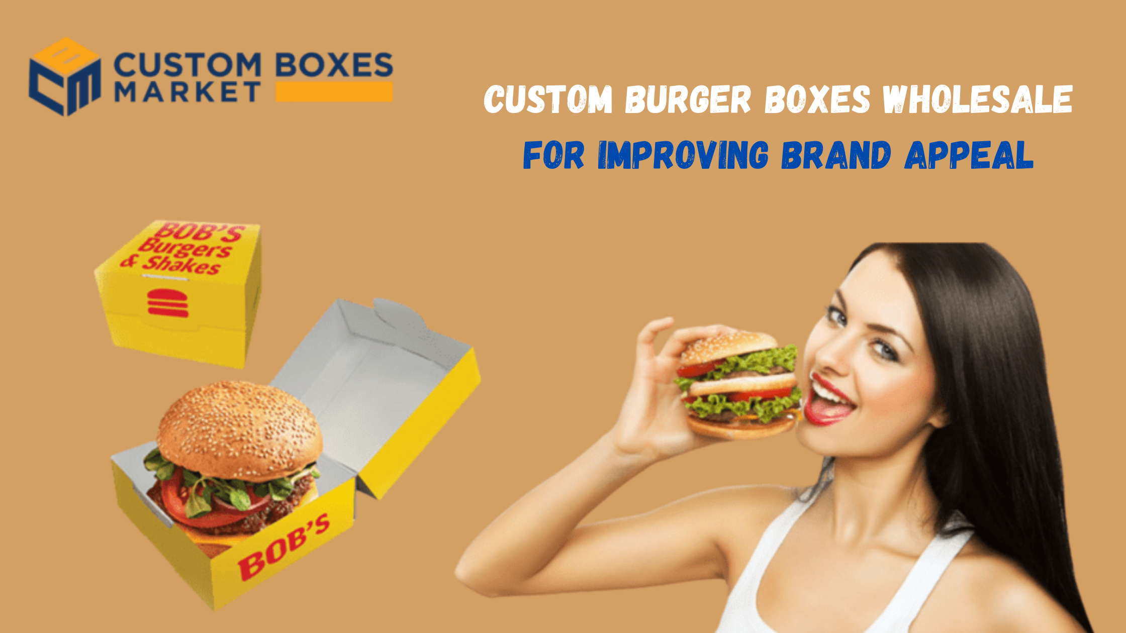 Custom burger boxes wholesale for improving brand appeal